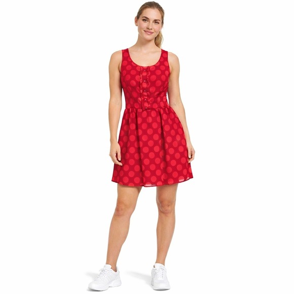 Disney LC Lauren Conrad Dresses & Skirts - Disney Lauren Conrad Womens Dress 6 Red Minnie Rocks the Dots Vacation Whimsy
